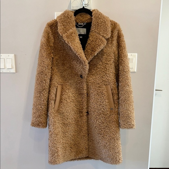 Soia + Kyo Santhia Faux Shearling Jacket in Toffee - Picture 2 of 14